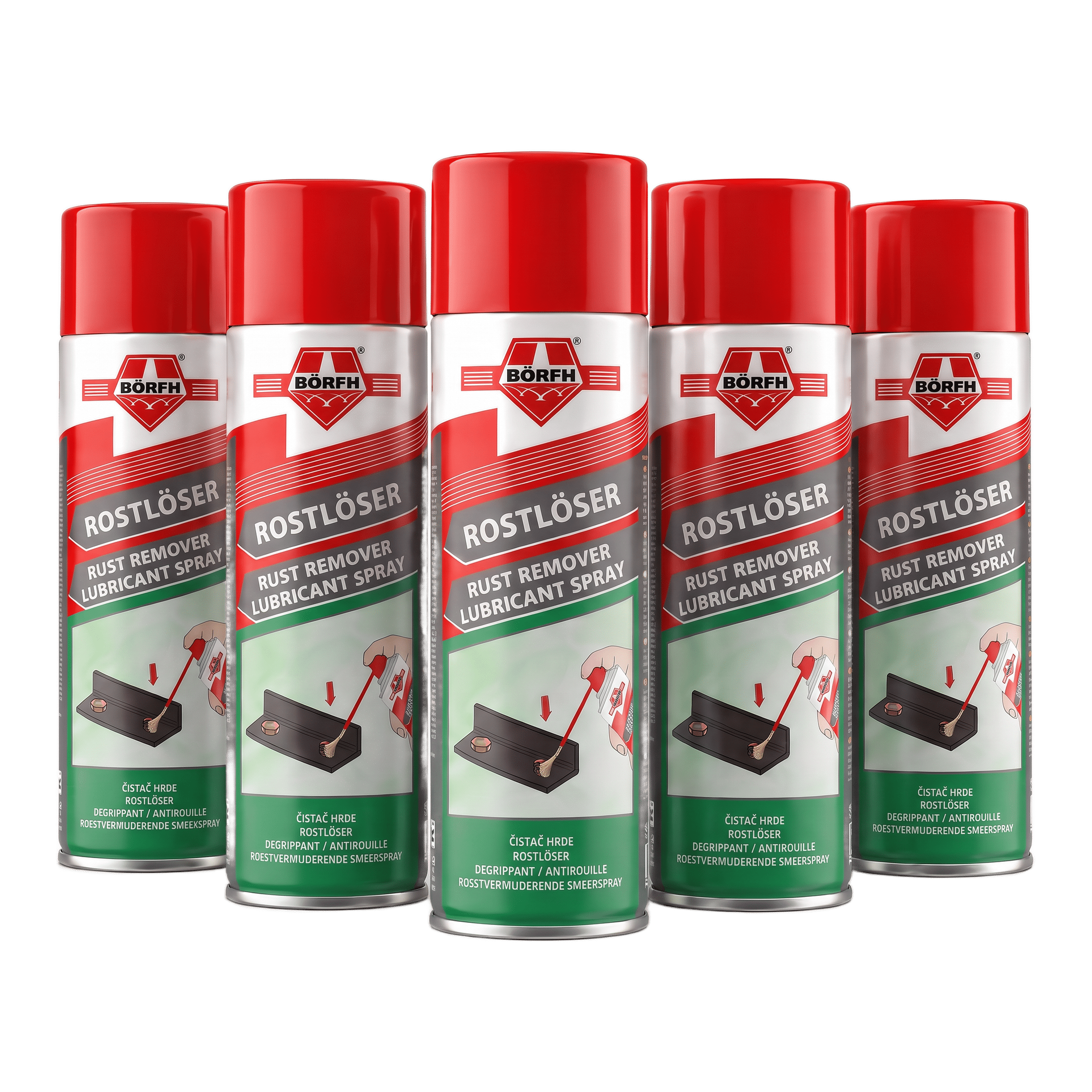 BÖRFH Rostlöser Spray Aerosoldose für festgerostete Schrauben und Gelenke