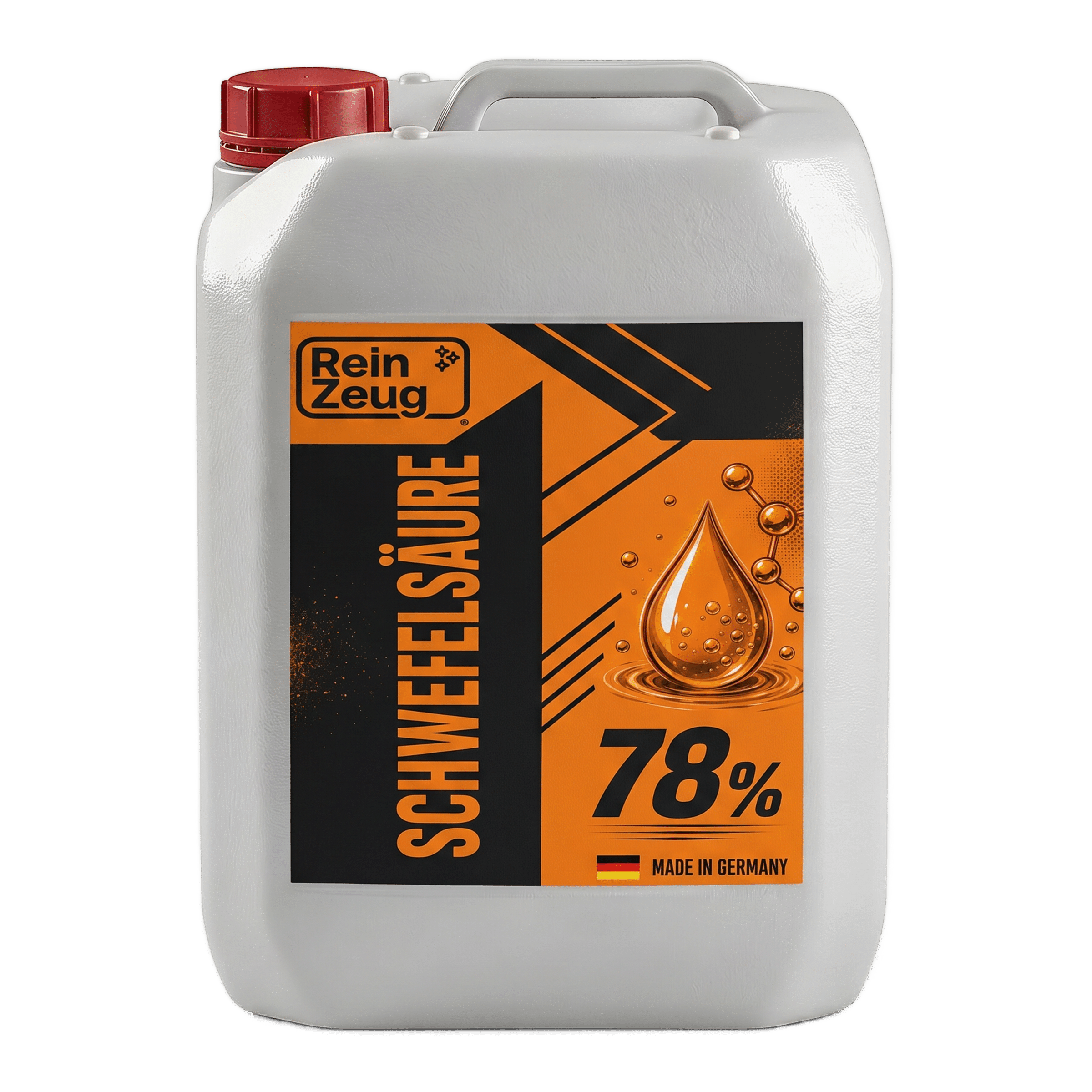 RZ_Schwefelsäure78Front Schwefelsäure 78% technische Qualität von Reinzeug